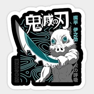 demon slayer - inosuke Sticker